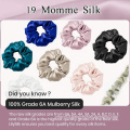 UNIQ Silk Charmeuse Scrunchy 100% Mulbery Silk Scrunchies For Women